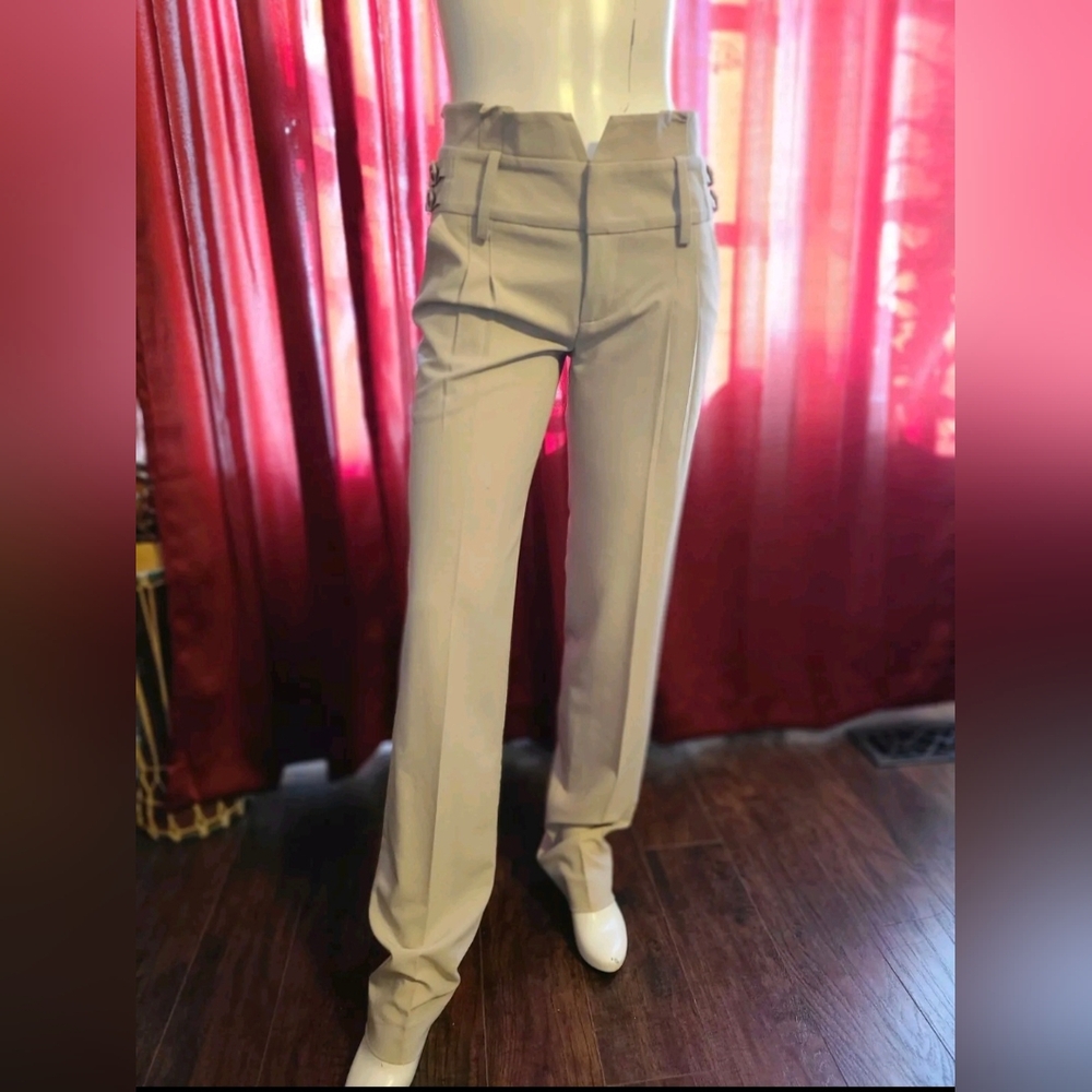 Alvin Valley High Waist Pleated Khaki Pants Size 4 Length 36